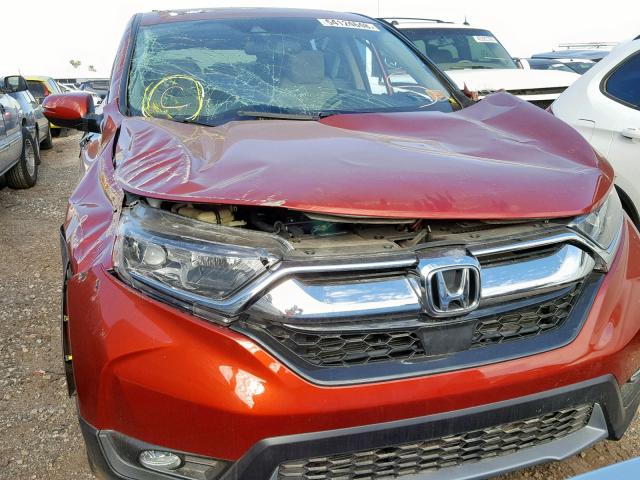 5J6RW1H89JL010994 - 2018 HONDA CR-V EXL RED photo 9