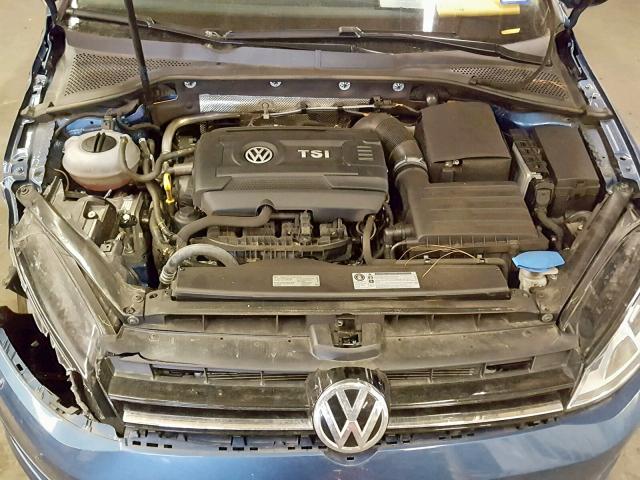 3VW217AU1HM060701 - 2017 VOLKSWAGEN GOLF S BLUE photo 7