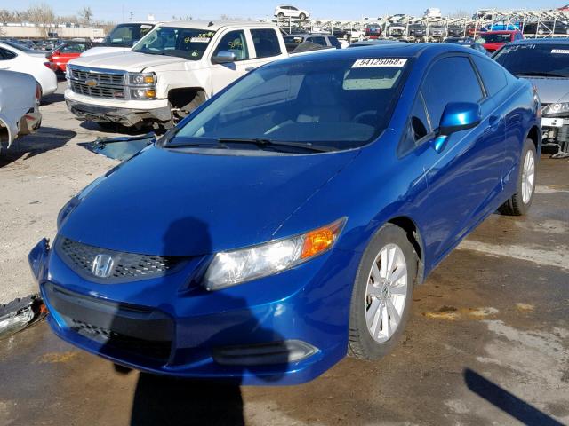 2HGFG3B06CH516871 - 2012 HONDA CIVIC EXL BLUE photo 2