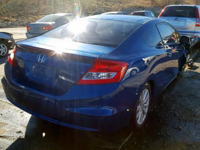 2HGFG3B06CH516871 - 2012 HONDA CIVIC EXL BLUE photo 4