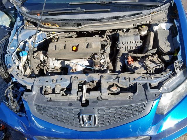 2HGFG3B06CH516871 - 2012 HONDA CIVIC EXL BLUE photo 7