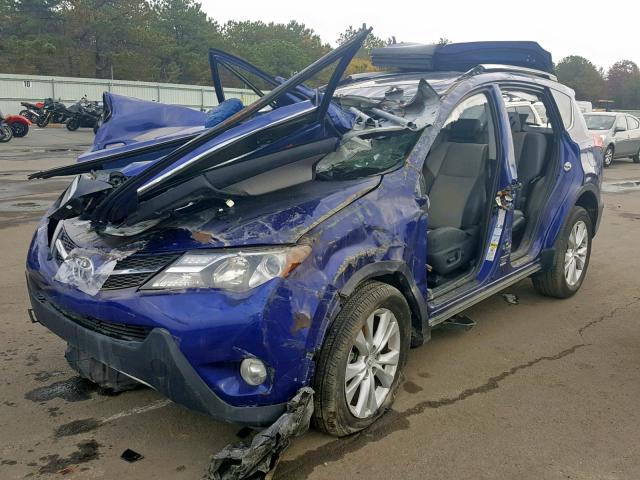 2T3DFREV0EW170905 - 2014 TOYOTA RAV4 LIMIT BLUE photo 2