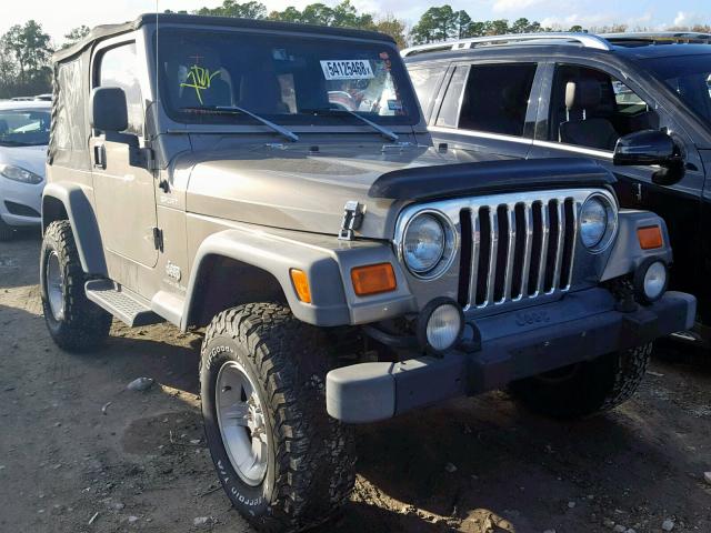 1J4FA49S54P725393 - 2004 JEEP WRANGLER / BROWN photo 1