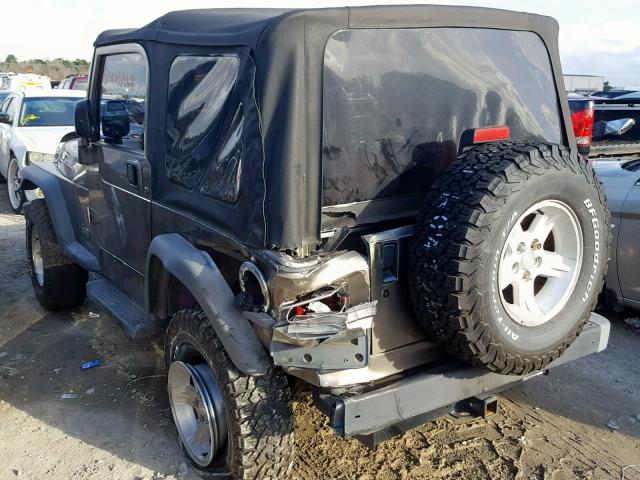 1J4FA49S54P725393 - 2004 JEEP WRANGLER / BROWN photo 3