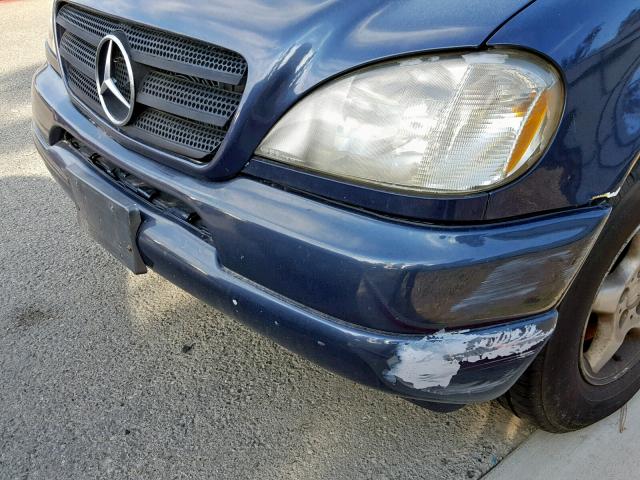 4JGAB54E2XA128774 - 1999 MERCEDES-BENZ ML 320 BLUE photo 9