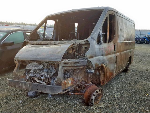 3C6TRVND9FE517753 - 2015 RAM PROMASTER 烧焦的 照片 2