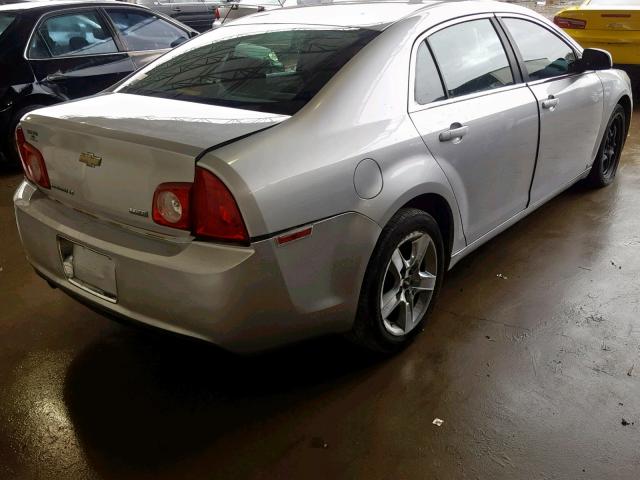 1G1ZC5E02A4101242 - 2010 CHEVROLET MALIBU 1LT SILVER photo 4