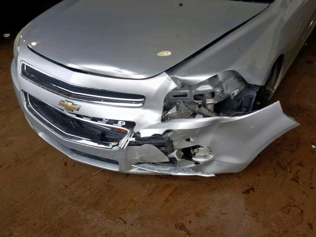1G1ZC5E02A4101242 - 2010 CHEVROLET MALIBU 1LT SILVER photo 9