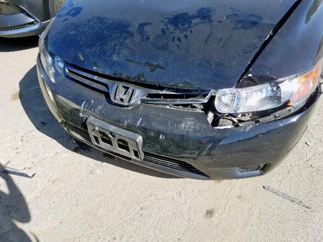 2HGFG12848H540104 - 2008 HONDA CIVIC EX BLACK photo 9