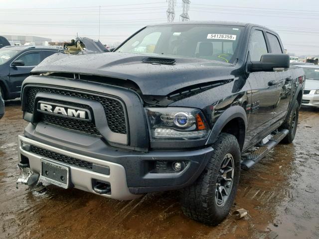 1C6RR7YT3GS105089 - 2016 RAM 1500 REBEL BLACK photo 2