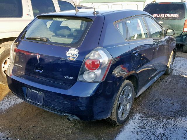 5Y2SP6E02AZ408528 - 2010 PONTIAC VIBE BLUE photo 4