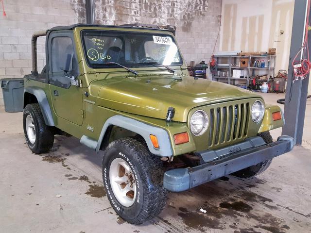 1J4FY29PXVP406892 - 1997 JEEP WRANGLER / GREEN photo 1