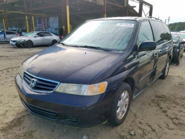 5FNRL18044B027444 - 2004 HONDA ODYSSEY EX BLACK photo 2