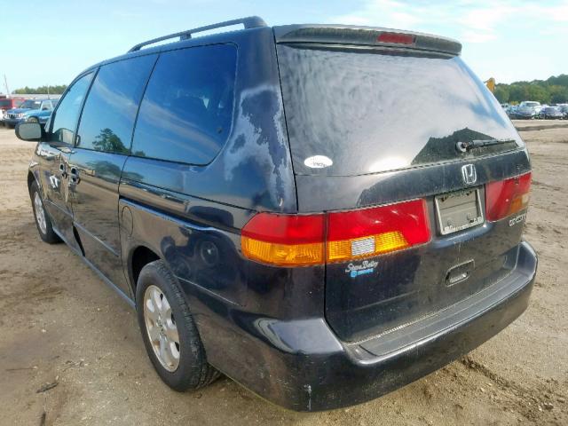 5FNRL18044B027444 - 2004 HONDA ODYSSEY EX BLACK photo 3