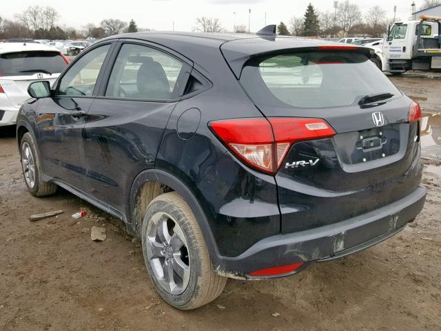 3CZRU6H3XJG729370 - 2018 HONDA HR-V LX BLACK photo 3