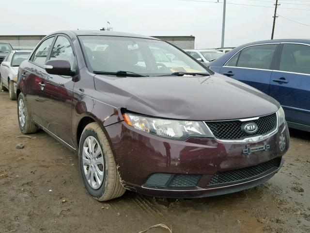 KNAFU4A22A5876351 - 2010 KIA FORTE EX MAROON photo 1