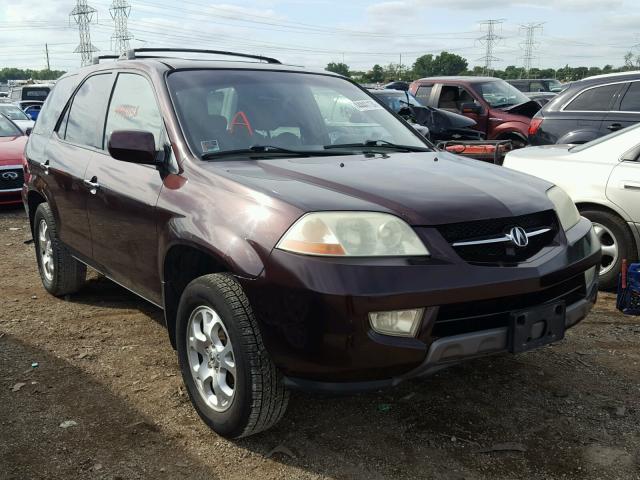 2HNYD18672H520257 - 2002 ACURA MDX TOURIN MAROON photo 1