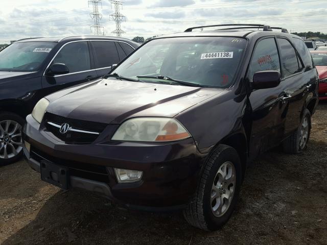 2HNYD18672H520257 - 2002 ACURA MDX TOURIN MAROON photo 2