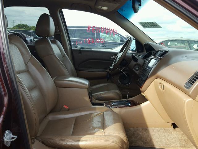 2HNYD18672H520257 - 2002 ACURA MDX TOURIN MAROON photo 5