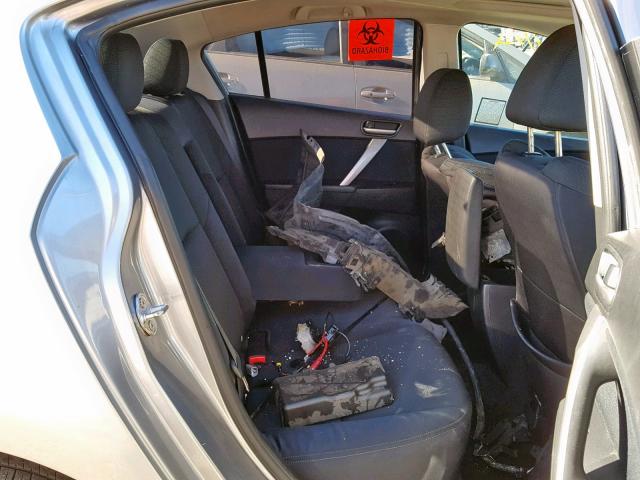 JM1BL1S65A1164976 - 2010 MAZDA 3 S SILVER photo 6