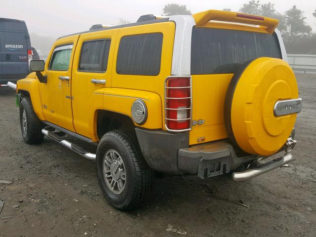 5GTDN136768103279 - 2006 HUMMER H3 YELLOW photo 3