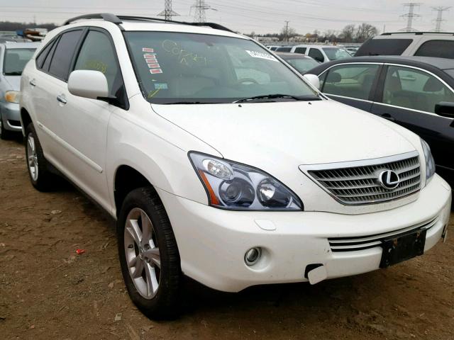 JTJHW31U182855596 - 2008 LEXUS RX 400H WHITE photo 1