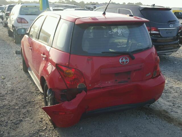 JTKKT624150099446 - 2005 TOYOTA SCION XA RED photo 3