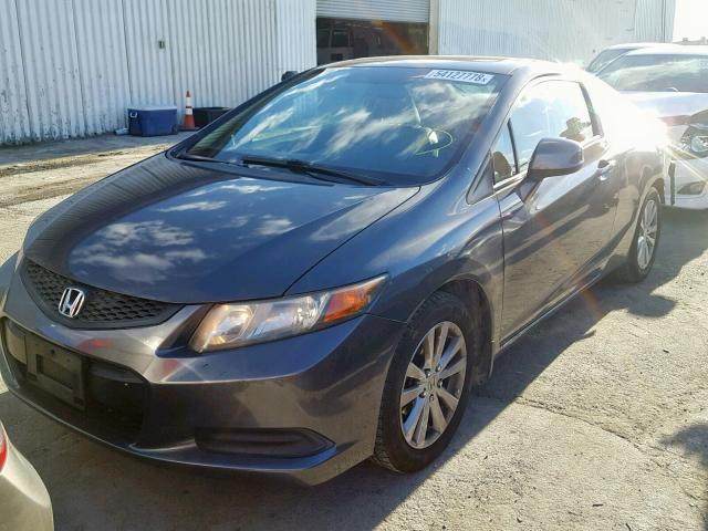 2HGFG3B12CH531229 - 2012 HONDA CIVIC EXL GRAY photo 2