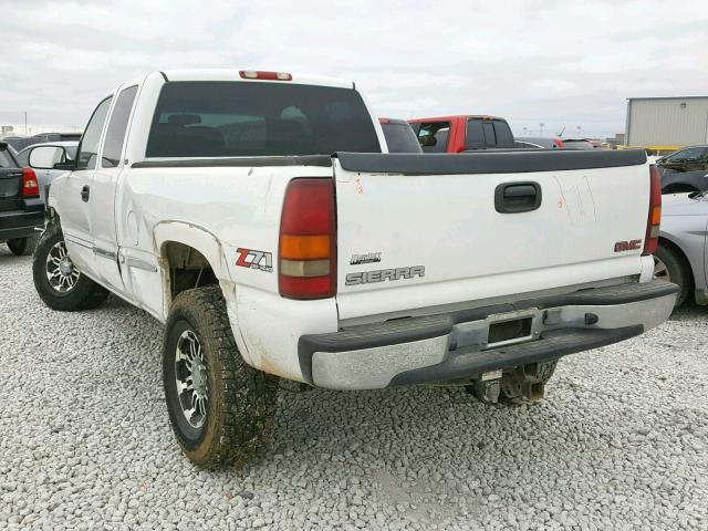 2GTEK19T221113149 - 2002 GMC NEW SIERRA WHITE photo 3