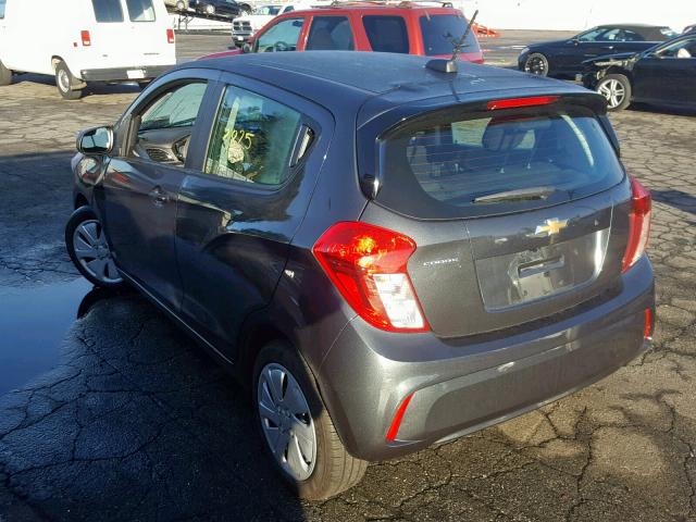 KL8CB6SA9JC472013 - 2018 CHEVROLET SPARK LS GRAY photo 3