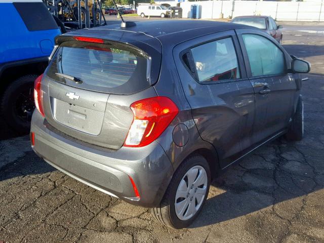 KL8CB6SA9JC472013 - 2018 CHEVROLET SPARK LS GRAY photo 4