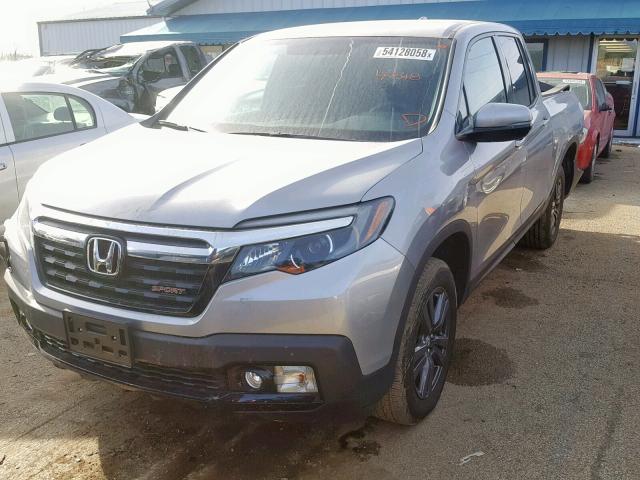 5FPYK3F18KB003089 - 2019 HONDA RIDGELINE SILVER photo 2