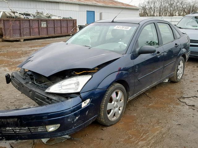 1FAFP38362W238916 - 2002 FORD FOCUS ZTS BLUE photo 2