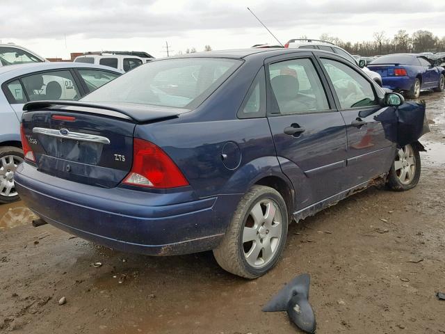 1FAFP38362W238916 - 2002 FORD FOCUS ZTS BLUE photo 4