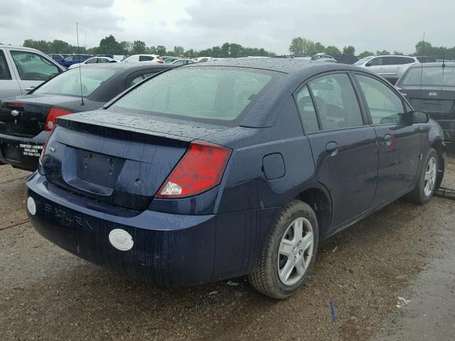 1G8AJ55F27Z160229 - 2007 SATURN ION LEVEL BLUE photo 4