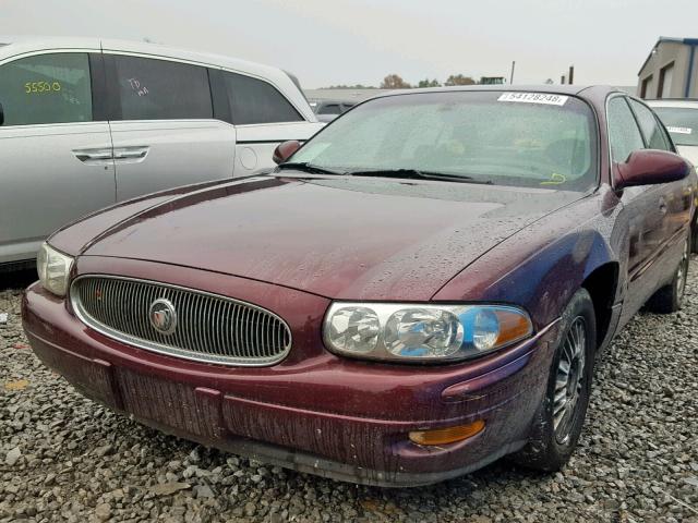 1G4HR54K93U268989 - 2003 BUICK LESABRE LI MAROON photo 2