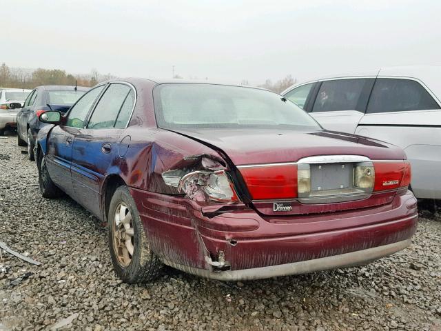 1G4HR54K93U268989 - 2003 BUICK LESABRE LI MAROON photo 3