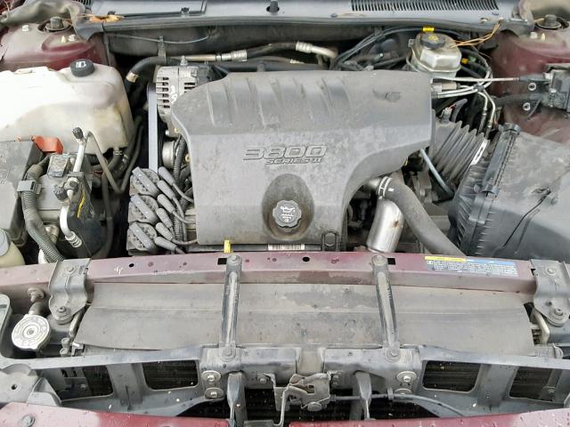 1G4HR54K93U268989 - 2003 BUICK LESABRE LI MAROON photo 7