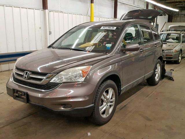 5J6RE4H7XAL031851 - 2010 HONDA CR-V EXL SILVER photo 2