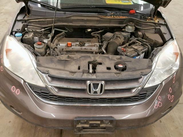 5J6RE4H7XAL031851 - 2010 HONDA CR-V EXL SILVER photo 7