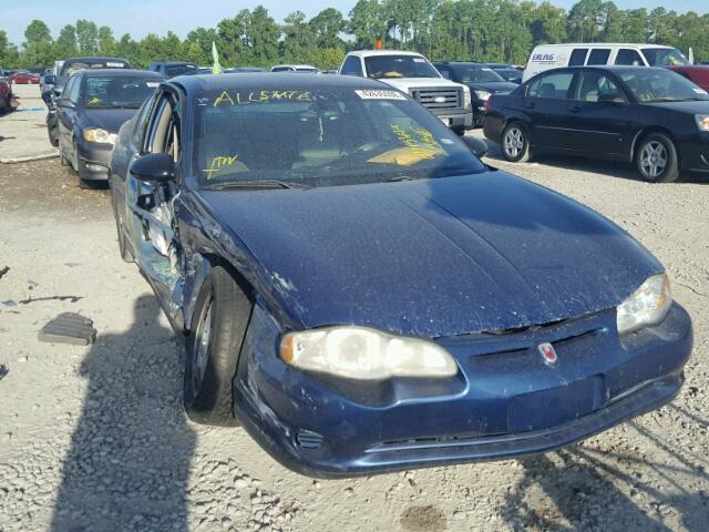 2G1WW12EX39192151 - 2003 CHEVROLET MONTE CARL BLUE photo 1