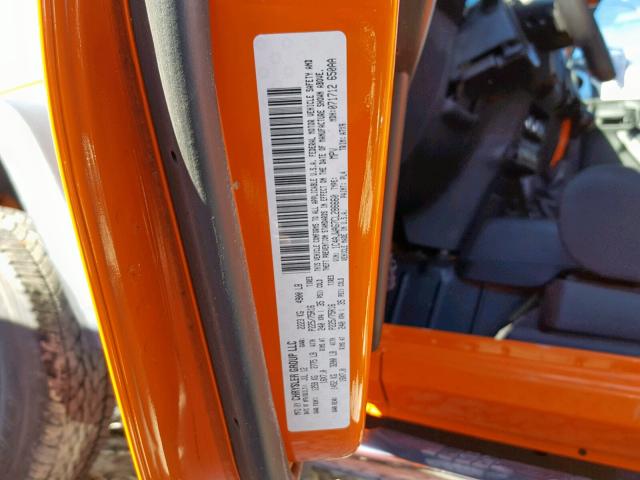 1C4AJWAG7CL286660 - 2012 JEEP WRANGLER S ORANGE photo 10