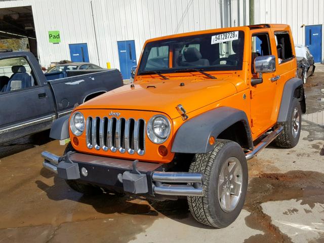 1C4AJWAG7CL286660 - 2012 JEEP WRANGLER S ORANGE photo 2