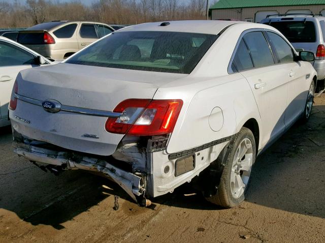 1FAHP2EWXBG175329 - 2011 FORD TAURUS SEL WHITE photo 4