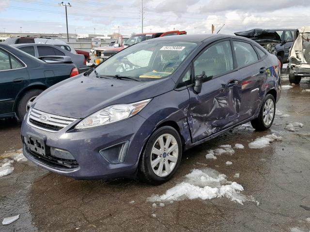 3FADP4BJ7DM173257 - 2013 FORD FIESTA SE BLUE photo 2