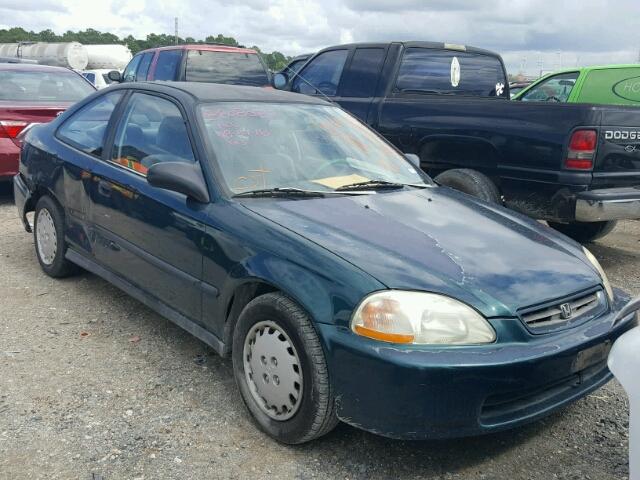 1HGEJ6221VL121700 - 1997 HONDA CIVIC DX GREEN photo 1