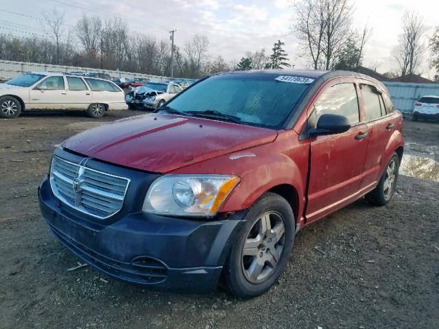 1B3HB48B88D536727 - 2008 DODGE CALIBER SX MAROON photo 2