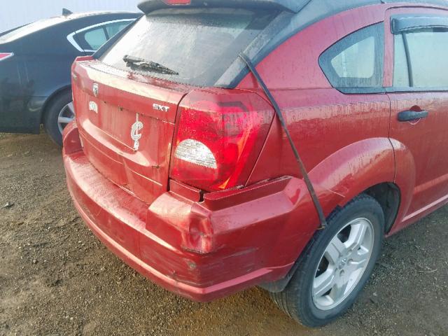 1B3HB48B88D536727 - 2008 DODGE CALIBER SX MAROON photo 9