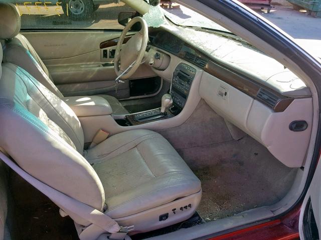 1G6ET1292XU610387 - 1999 CADILLAC ELDORADO T MAROON photo 5