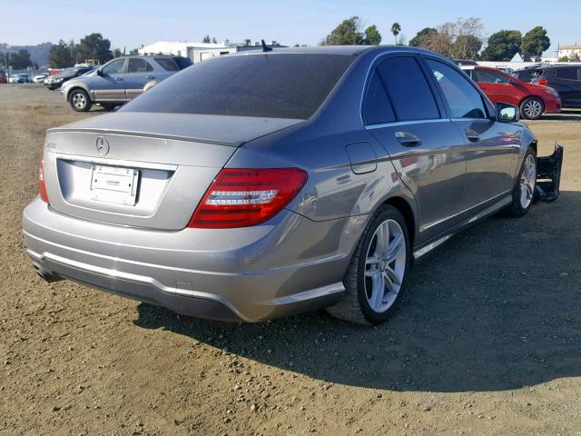 WDDGF4HB1CR229870 - 2012 MERCEDES-BENZ C 250 SILVER photo 4